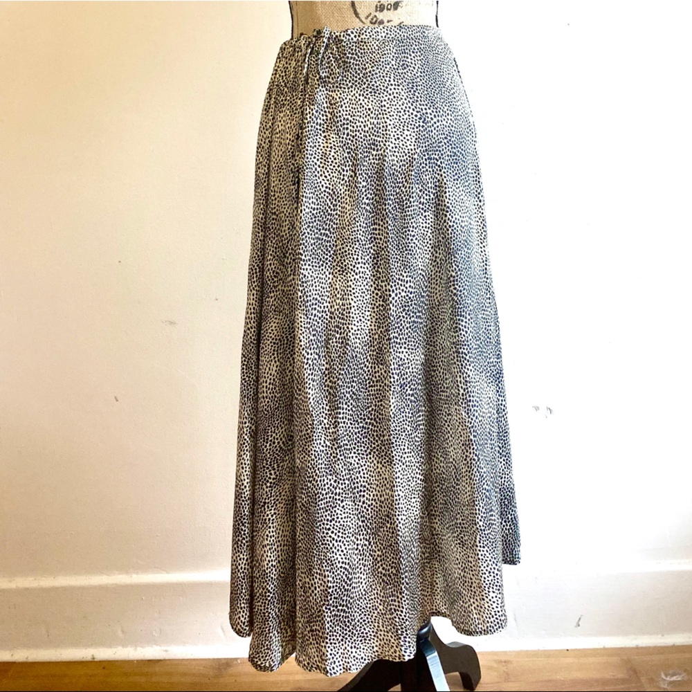 Satin maxi skirt